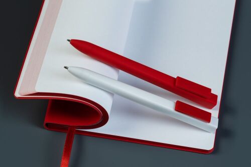 Ручка шариковая Swiper SQ, белая с красным 5