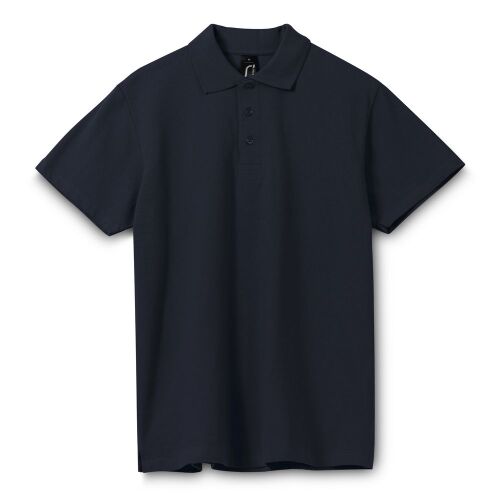 Рубашка поло мужская Spring 210 темно-синяя (navy), размер S 8