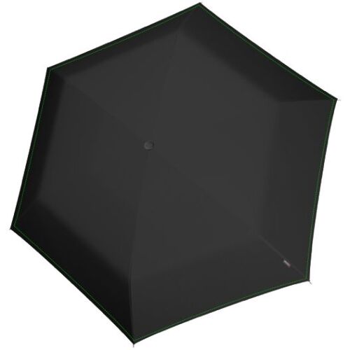 Складной зонт U.200, черный с неоновой петлей 2