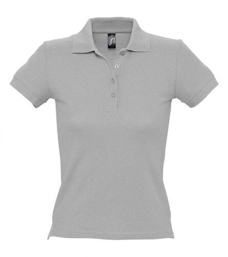 Рубашка поло женская People 210 серый меланж, размер S 1