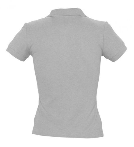 Рубашка поло женская People 210 серый меланж, размер L 2