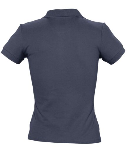 Рубашка поло женская People 210 темно-синяя (navy), размер S 2