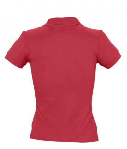 Рубашка поло женская People 210 красная, размер S 2