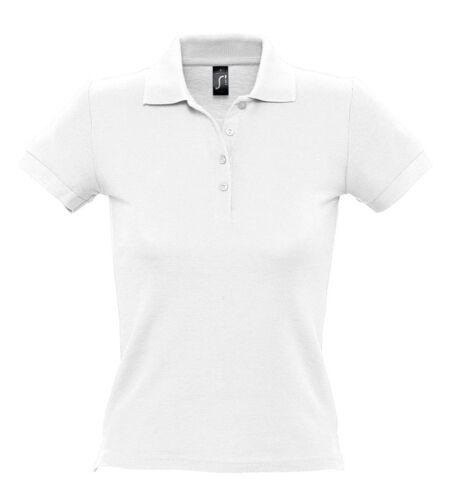 Рубашка поло женская People 210 белая, размер XXL 1