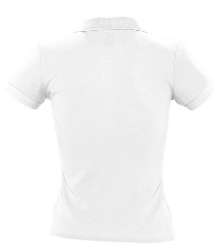 Рубашка поло женская People 210 белая, размер L 2