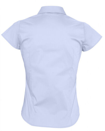 Рубашка женская с коротким рукавом Excess голубая, размер S 2