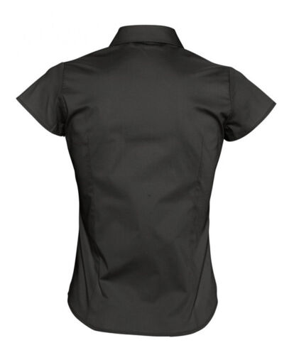 Рубашка женская с коротким рукавом Excess черная, размер XS 2