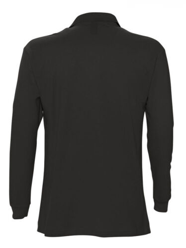 Рубашка поло мужская с длинным рукавом Star 170, черная, размер  2