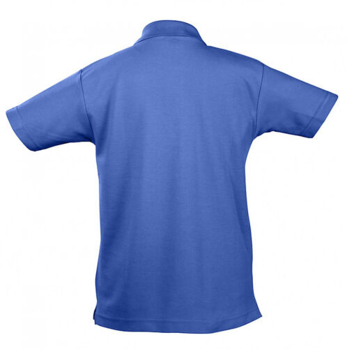 Рубашка поло детская Summer II Kids, ярко-синяя, на рост 118-128 3