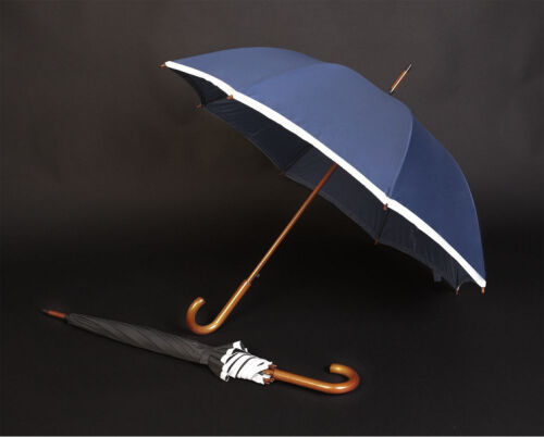 Зонт-трость светоотражающий Reflect, синий 6