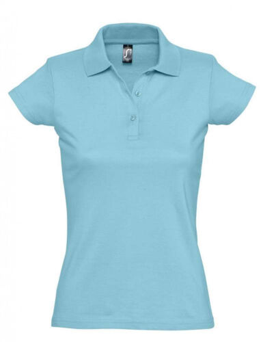 Рубашка поло женская Prescott women 170 бирюзовая, размер S 1