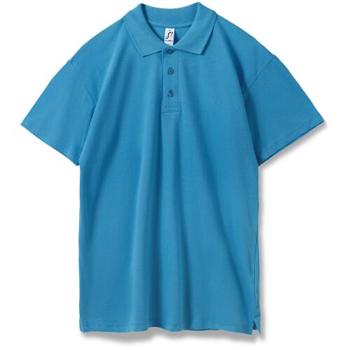 Рубашка поло мужская Summer 170 ярко-бирюзовая, размер XXL 1