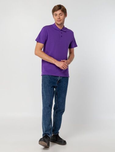 Рубашка поло мужская Summer 170 темно-фиолетовая, размер S 7