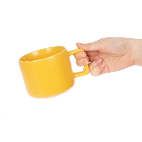 Чашка Jumbo, ver.2, матовая, желтая 4