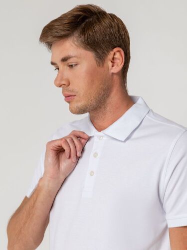 Рубашка поло мужская Virma Stretch, белая, размер 3XL 6
