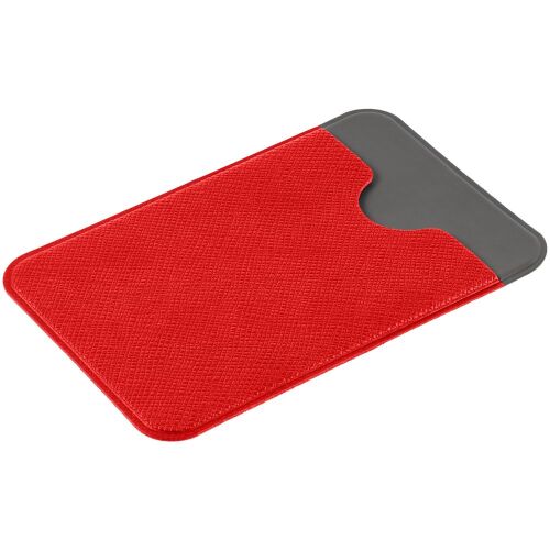 Чехол для карты на телефон Devon, красный с серым 2