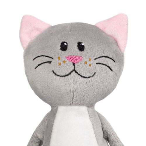 Мягкая игрушка Beastie Toys, котик с белым шарфом 3