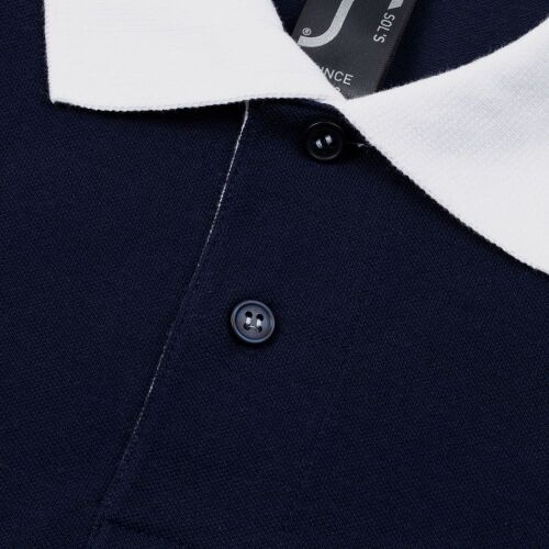 Рубашка поло Prince 190, темно-синяя с белым, размер XL 3