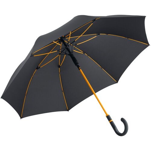 Зонт-трость с цветными спицами Color Style, оранжевый 1