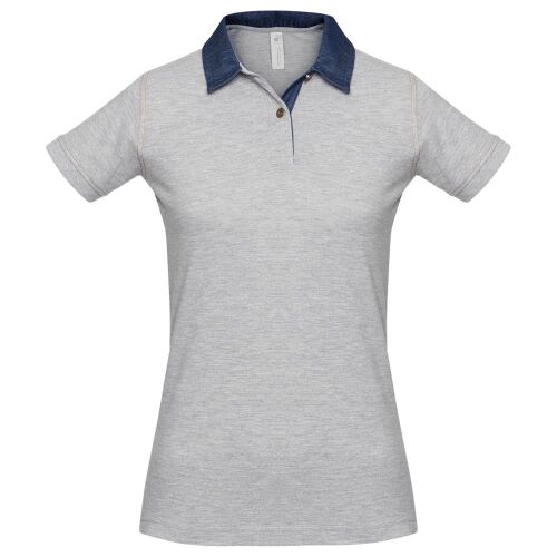 Рубашка поло женская DNM Forward серый меланж, размер XL 1