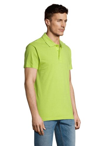 Рубашка поло мужская Summer 170 зеленое яблоко, размер S 5