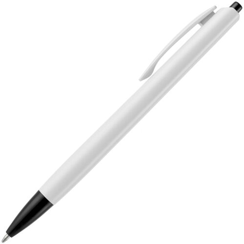 Ручка шариковая Tick, белая с черным 2