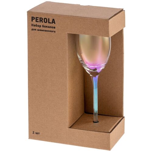 Набор из 2 бокалов для шампанского Perola 6