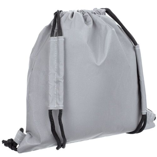 Детский рюкзак-мешок Manifest из светоотражающей ткани, серый 8
