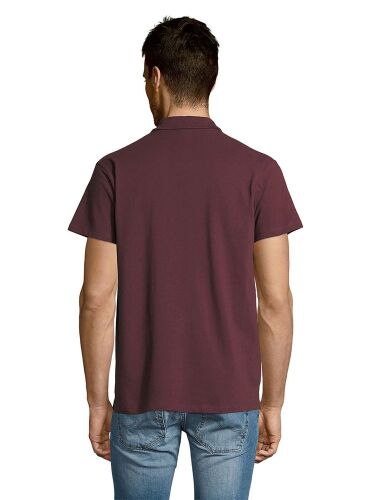 Рубашка поло мужская Summer 170 бордовая, размер XL 6