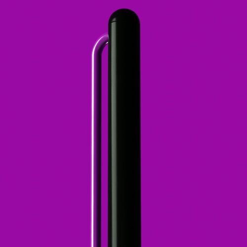 Шариковая ручка GrafeeX в чехле, черная с фиолетовым 2