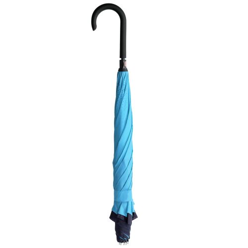 Зонт наоборот Style, трость, сине-голубой 3