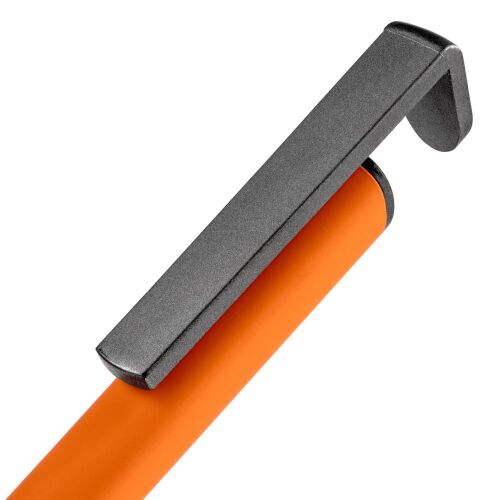 Ручка шариковая Standic с подставкой для телефона, оранжевая 5