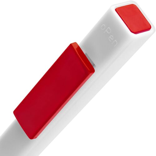 Ручка шариковая Swiper SQ, белая с красным 3