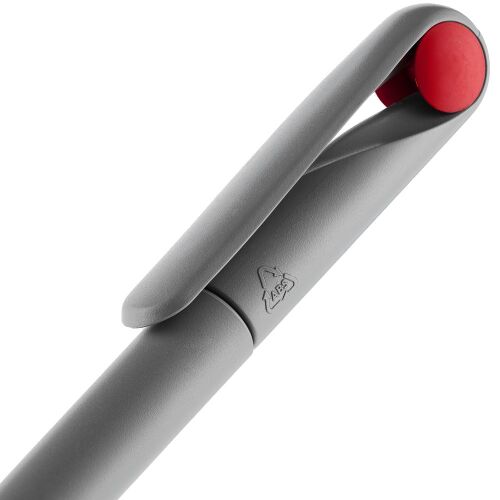 Ручка шариковая Prodir DS1 TMM Dot, серая с красным 5