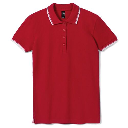 Рубашка поло женская Practice women 270 красная с белым, размер  1