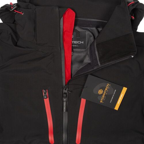 Куртка софтшелл мужская Patrol черная с красным, размер XL 10