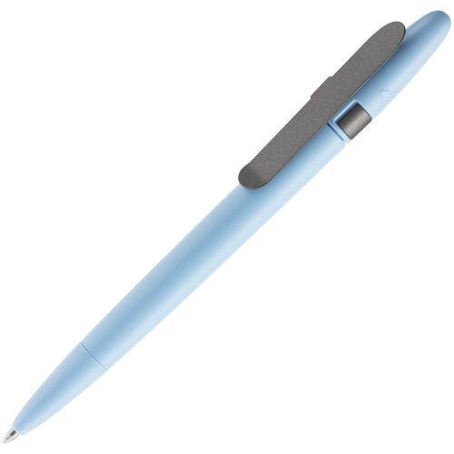 Ручка шариковая Prodir DS5 TSM Metal Clip, голубая с серым 1