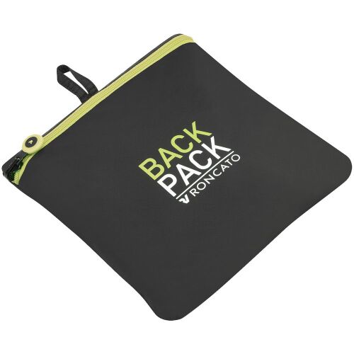 Складной рюкзак Compact Neon, черный с зеленым 5
