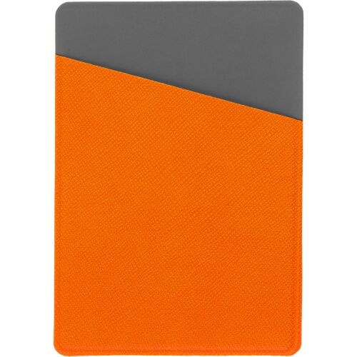 Картхолдер Dual, серо-оранжевый 2