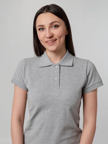 Рубашка поло женская Virma Premium Lady, серый меланж, размер XX 6