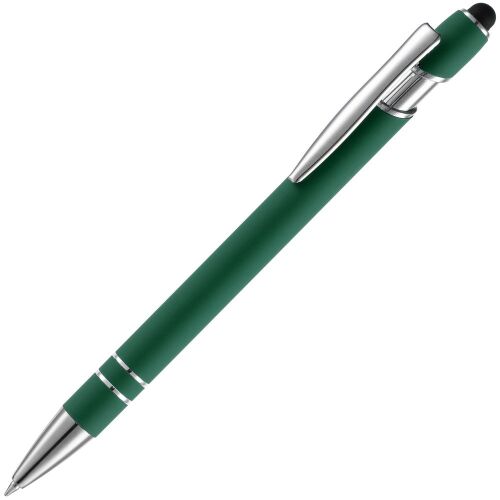 Ручка шариковая Pointer Soft Touch со стилусом, зеленая 1