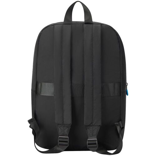 Складной рюкзак Compact Neon, черный с голубым 3