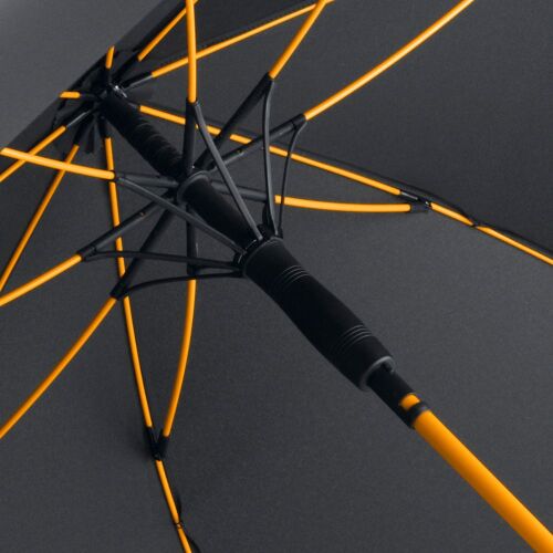 Зонт-трость с цветными спицами Color Style, оранжевый 2