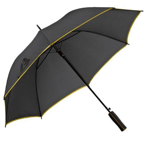Зонт-трость Jenna, черный с желтым 1