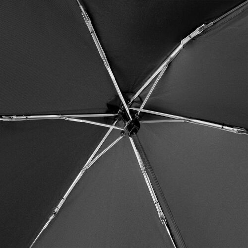 Зонт складной Carbonsteel Slim, черный 5