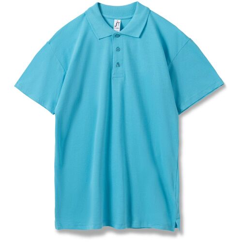 Рубашка поло мужская Summer 170 бирюзовая, размер M 1