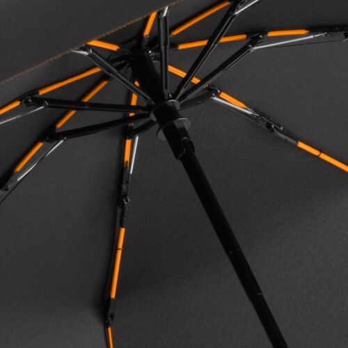 Зонт складной AOC Mini с цветными спицами, оранжевый 2
