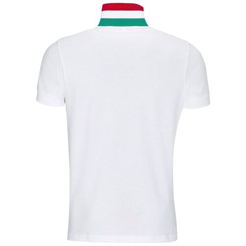 Рубашка поло мужская Patriot белая с красным, размер S 9
