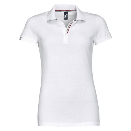 Рубашка поло Patriot Women белая с красным, размер XXL 8