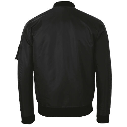 Куртка бомбер унисекс Rebel черная, размер 3XL 2